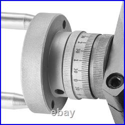 4 Rotary Table for Milling Machine, HT250 Cast Iron, 3-Jaw Chuck & T-Bolts