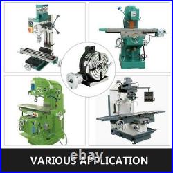 4 Slots 6 Inch Rotary Table Milling Machine Horizontal Vertical Indexing Plate
