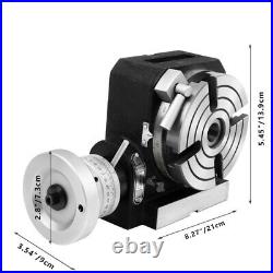 4 inch 100mm Quality Rotary Table Horizontal Vertical Model-Milling Machine