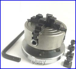 4 regular Rotary Table +70 mm 4 Jaw Chuck+ Back Plate+ Fixing USA FULFILLED
