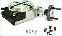 4inch Rotary Table 100mm/4slot With Set Of M6 Clamping Kit Horizontal & Vertic