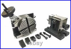 4rotary Milling Indexing Table With Suitable Tailstock & M6 Clamp Kit