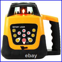 500m Self-leveling Red Laser Level 360 Rotating Rotary withTripod Staff