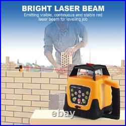 500m Self-leveling Red Laser Level 360 Rotating Rotary with Tripod Staff