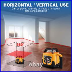 500m Self-leveling Red Laser Level 360 Rotating Rotary with Tripod Staff