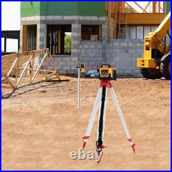500m Self-leveling Red Laser Level 360 Rotating Rotary with Tripod Staff