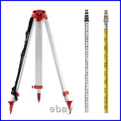 500m Self-leveling Red Laser Level 360 Rotating Rotary with Tripod Staff