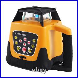 500m Self-leveling Red Laser Level 360 Rotating Rotary with Tripod Staff