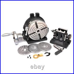 6HV Rotary Table 4 slots with Indexing Plates Set and Adjustable Tailstock 6HV Rotary Table 4 slots with Indexing Plates Set and Adjustable Tailstock