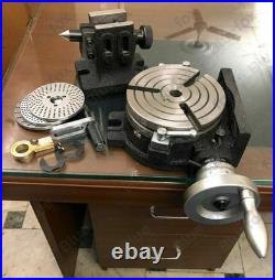 6/150MM Rotary Table (3 SLOT) HV6 With Indexing Plates Set and Tailstock