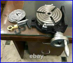 6/150MM Rotary Table (3 SLOT) HV6 With Indexing Plates Set and Tailstock