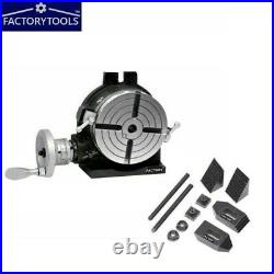 6 (150 mm) HV6-4 Slots Rotary Table With Clamping Kit (M8) for Milling