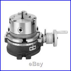 6/150mm Horizontal and Vertical ROTARY TABLE with 3 JAW Self centering chuck