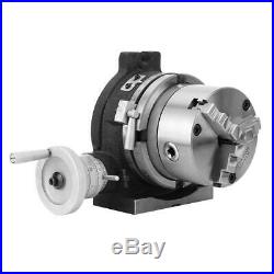 6/150mm Horizontal and Vertical ROTARY TABLE with 3 JAW Self centering chuck