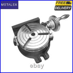 6'' 150mm Rotary Table 3 Slots High Quality Horizontal Vertical Milling Machine