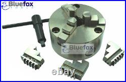6 HORIZONTAL & VERTICAL ROTARY TABLE w. Adapter & 3-jaw chuck