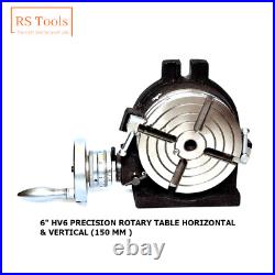 6 HV6 150mm Precision Rotary Table Horizontal And Vertical USA RSTOOLS