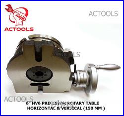 6 HV6 Precision Rotary Table Horizontal And vertical 150mm Brand New Actools