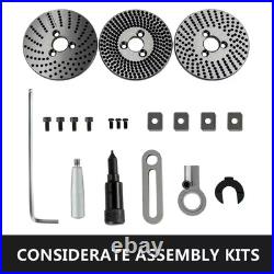 6 In. Rotary Table, Horizontal Vertical Milling, 4-Slot MT-2 with Indexing Plate