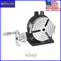 6 Inch Precision Rotary Table 3 Slot Horizontal & Vertical Milling Machine Tool
