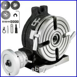 6 Inch Rotary Table 4 Slot Dividing Plates Horizontal Vertical For Milling