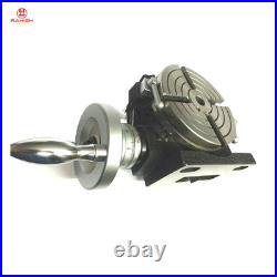 6 Inch Rotary Table Horizontal Vertical HV6 4 slots 150 mm for Milling Machine 6 Inch Rotary Table Horizontal Vertical HV6 4 slots 150 mm for Milling Machine