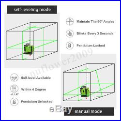 6 Line Laser Level 360 ° Rotary Auto Self Leveling Vertical Horizontal IP54