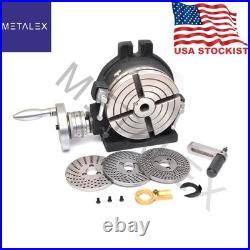 6 Precision Rotary Table Horizontal Vertical Dividing Plate For Milling Machine