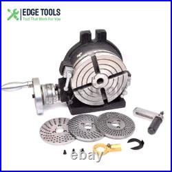 6 Precision Rotary Table Horizontal Vertical & Index plate set dividing plate