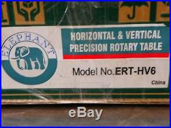6 Precision Rotary Table, #ert-hv6, Horizontal & Vertical Tb110