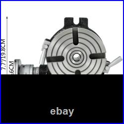 6 Rotary Table Horizontal Vertical 4-Slot with Dividing Plates Milling Tool