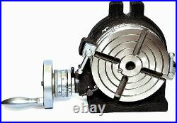 6 Rotary Table Hv6 With 4slot 150mm Adjustable Horizontal Andvertical Precision