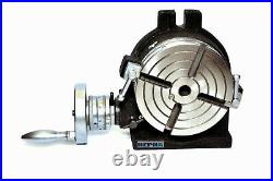 6 Rotary Table Hv6 With 4slot 150mm Adjustable Horizontal Andvertical Precision