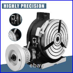 6 in Rotary Table HV6 3-Slot Precision Durable Horizontal with Honeycomb Pane