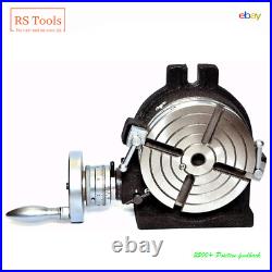 6 inch 150 mm Rotary Table Horizontal Vertical HV6-4 slots for Milling Machine