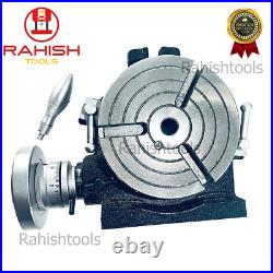 6 inch Horizontal Vertical 3 slot Rotary table, Dividing plates, tailstock USA