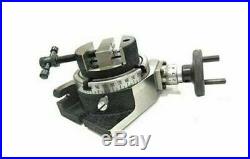 80mm ROUND VICE & FIXING TEE NUTS WITH 3 ROTARY TABLE MILLING TOOLS