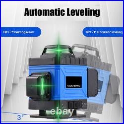 8/12/16 Line 3D Rotary Green Laser Level Self Leveling Horizontal Vertical