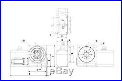 8 CNC Rotary Table WY180 Hole 1.58
