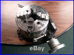 8 HORIZONTAL & VERTICAL ROTARY TABLE w. 8-4 jaw independent chuck 4 T-nuts