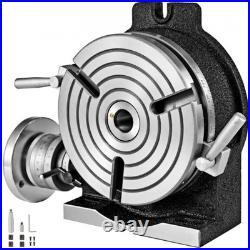 8 Inch Rotary Table 200MM Horizontal Vertical For Milling Machine 3 Slot