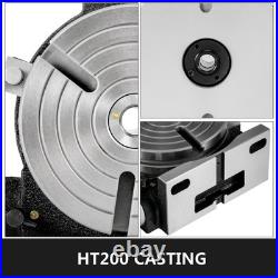 8 Inch Rotary Table 200MM Horizontal Vertical For Milling Machine 3 Slot