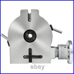 8 Precision Horizontal and Vertical Rotary Table with 4 slot for milling machine
