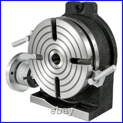8 Precision Horizontal and Vertical Rotary Table with 4 slot for milling machine