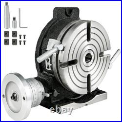 8 Precision Horizontal and Vertical Rotary Table with 4 slot for milling machine