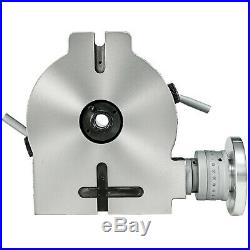 8 Rotary Table Horizontal and Vertical HV8 4 Slot For Milling Machine Precision