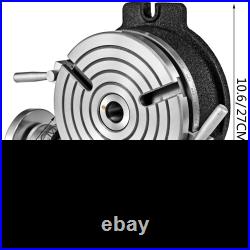 8 Rotary Table MT3 Horizontal Vertical 3-Slot 360° for Milling Machine