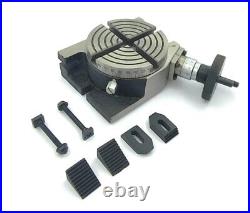 ADI 4 Inch (100 mm) Rotary Table 4 Slot for Milling Machine with M6 clamp kit