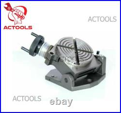 Actools 4 inches 100mm Tilting 0°- 90° Rotary Table Milling Machine Tool