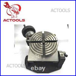Actools 4 inches 100mm Tilting 0°- 90° Rotary Table Milling Machine Tool